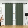 thumbnail image 1 of Lfeey Blackout Curtains for Bedroom, Set of 2 Panels, 52 x 84 inches, Dark Green, 1 of 6