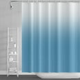 thumbnail image 1 of Lfeey Blue Ombre Shower Curtain, Bathroom Waterproof Washable Fabric with Hooks, 72x72 Inches, 1 of 5