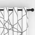 thumbnail image 1 of Lfeey Line Art White Curtains, Room Darkening Blackout Curtains, 42x63 inch, 2 Pieces, 1 of 6