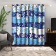 thumbnail image 1 of Lfeey Ocean Theme Curtains, Insulated Grommet Curtains 42x63 inches for Bedroom Darkening Blackout Curtains, Blue, 2 Piece, 1 of 6