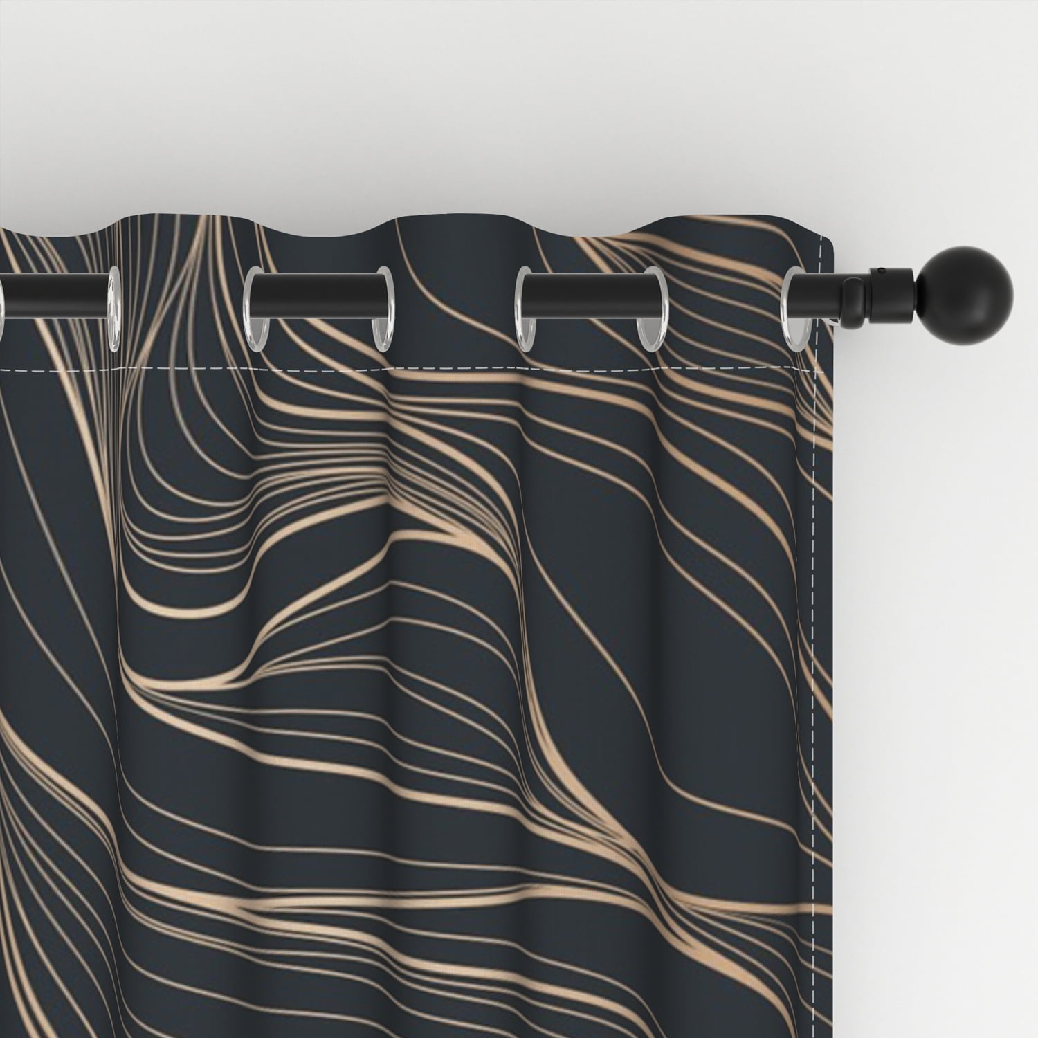 Lfeey Opaque Blackout Curtains for Bedroom Room Darkening Insulation and Noise Reduction, 42x72 inches, 2 Panels