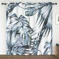 thumbnail image 1 of Lfeey Palm Leaf Tropical Green Blackout Curtains, Natural Print Privacy Protection Grommet Curtains, 52x96 Inches, 2 Panels, 1 of 6
