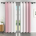 thumbnail image 1 of Lfeey Pink Blackout Curtains for Girls Room, Grommet Top, Drapes 63 inches Long 2 Panels set, 1 of 7