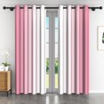 thumbnail image 1 of Lfeey Pink to White Gradient Bedroom Blackout Curtains, 42x108 inch, 2 Panels Set, 1 of 6