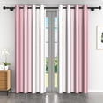 thumbnail image 1 of Lfeey Room Darkening Curtains, Thermal Insulated Room Darkening for Bedroom, Pink, 2 Panels Set, 96 inch Long Curtains, 1 of 6