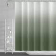 thumbnail image 1 of Lfeey Sage Green Ombre Shower Curtain with 12 Hooks, Bathroom Waterproof Washable Fabric, 72x72 inches, 1 of 5
