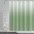 thumbnail image 1 of Lfeey Shower Curtain, Bathroom Waterproof Washable Fabric with Hooks, Light Green White Ombre, 72x72 inches, 1 of 5