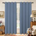 thumbnail image 1 of Lfeey Slate Blue Blackout Curtains 72 Inch Long, Thermal Insulated Light Blocking Grommet Window Drapes, 2 Panels, 1 of 7