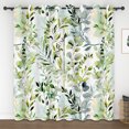 thumbnail image 1 of Lfeey Spring Blackout Curtains, Room Darkening Grommet Curtains, Green Leaves, 96 Inch Length, 2 Panels Set, 1 of 6