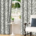 thumbnail image 1 of Lfeey Striped Abstract Blackout Curtains, Zebra Print Green Room Privacy Drapes, 42x72 inch, 2 Panels, 1 of 6