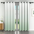 thumbnail image 1 of Lfeey Teal Ombre Light Blocking Curtains 2 Panel 63 Inch Room Darkening Grommet Curtains, 1 of 6