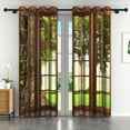 thumbnail image 1 of Lfeey Window Blackout Curtain, Botanical Spring Landscape, Set of 2, 52x63 inch, 1 of 6