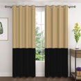 thumbnail image 1 of Lfeey Yellow and Black Blackout Curtains, Grommet Curtains for Bedrooms, 42x63, 2 Panels, 1 of 6