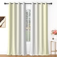 thumbnail image 1 of Lfeey Yellow and White Ombre Curtains, Room Light Blocking Curtains set of 2, 42x84 inch, 1 of 7