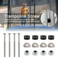 Lfhueenn Replacement Trampoline Bolts 1 Set Long Trampoline Screws Wrench Heavy Duty Bolts Nuts