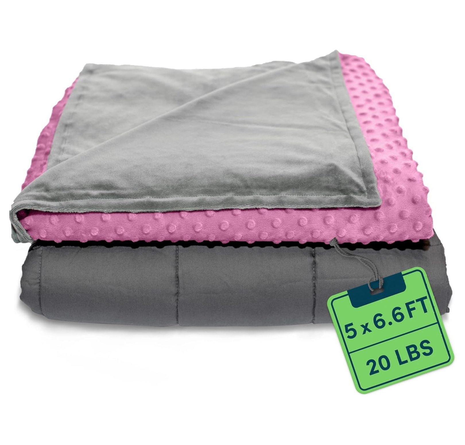 LfucQd Weighted Blanket for Adults 20 LB Queen Size Heavy Blanket for Cooling Heating 100 Cotton Big Blanket w Glass Beads Machine Washable Blankets 60 x80