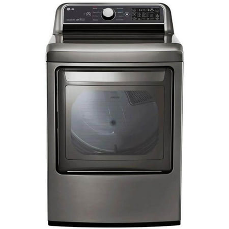 LG - 7.3 Cu. Ft. Smart Electric Dryer with EasyLoad Door - Graphite Steel