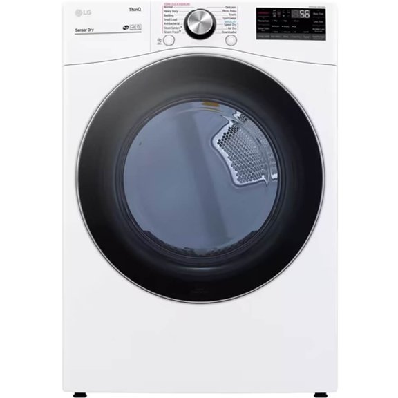 LG DLEX4200W 7.4 Cu. Ft. Ultra Large Capacity Smart wi-fi Enabled Front Load Dryer with TurboSteam™ and Built-In