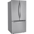 thumbnail image 1 of LG LRFCS2503S 26 cu.ft 3 Door French Door, 33" Standard Depth, Non-Dispense, PrintProof Stainless Steel, 1 of 16