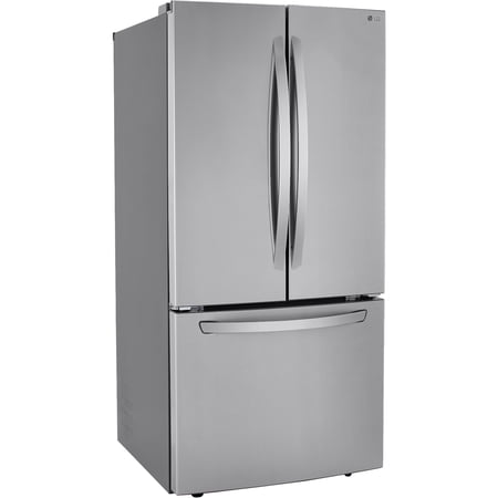 LG LRFCS2503S 26 cu.ft 3 Door French Door, 33" Standard Depth, Non-Dispense, PrintProof Stainless Steel