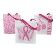 thumbnail image 1 of (Lg) Pink Ribbon Tote - Favor Bagss - 12 Pieces, 1 of 2