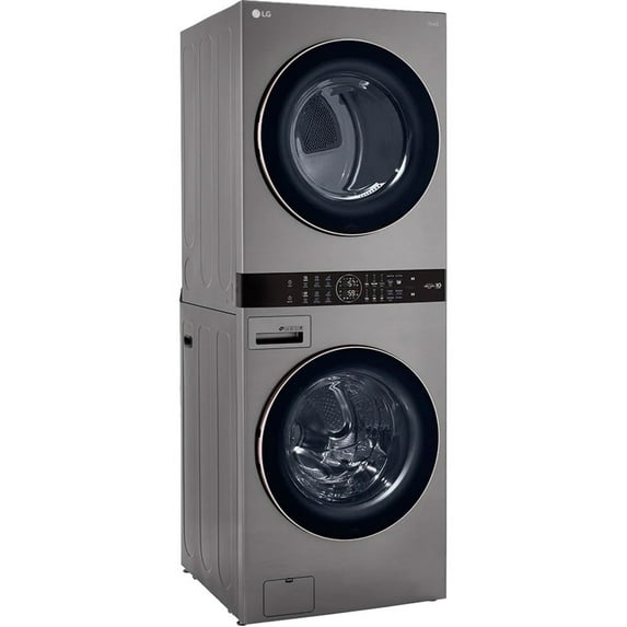 LG WKE100HVA 4.5/7.4 Cu. Ft. Smart Front Load WashTower - Graphite Steel