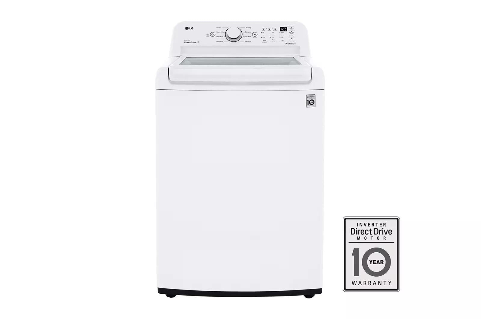 Lg Wt7000cw 27" Wide 4.5 Cu. Ft. Top Loading Washing Machine White