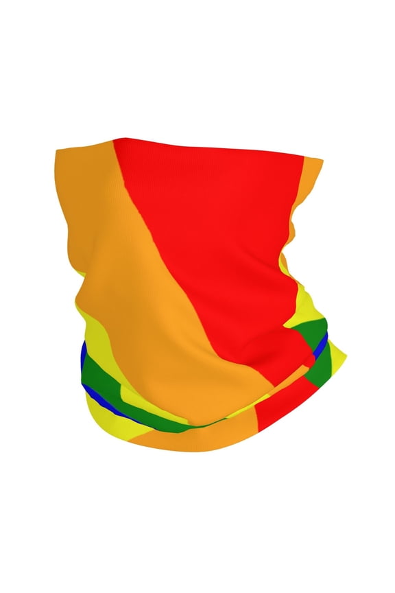 Lgbt Pride Rainbow Flagneck Gaiter Elastic Balaclavas Face Mask Versatile Bandana For Men Women