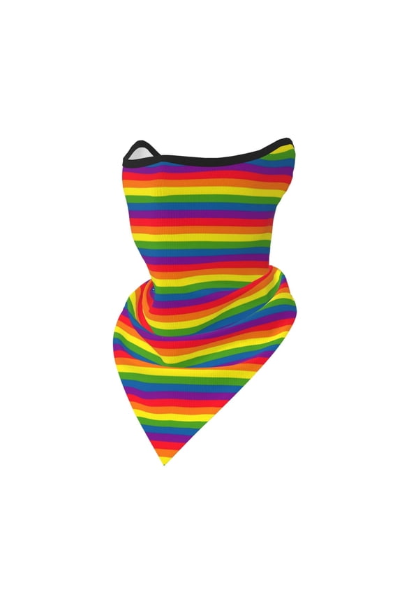 Lgbt Rainbow Stripe Bandanas Headband Quick Dry Protection Windproof Multifunctional Print Balaclava