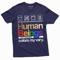 thumbnail image 1 of Lgbt Support T-Shirt Gay Lesbian Pride Month Human Beings Sarcastic Tee Shirt (Large Navy Blue), 1 of 5