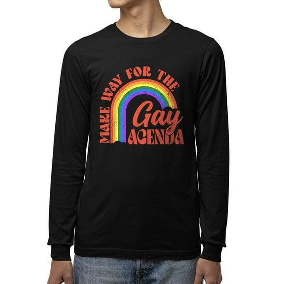 Lgbtq Agenda Pride Equality Tee Long Sleeve Men's
