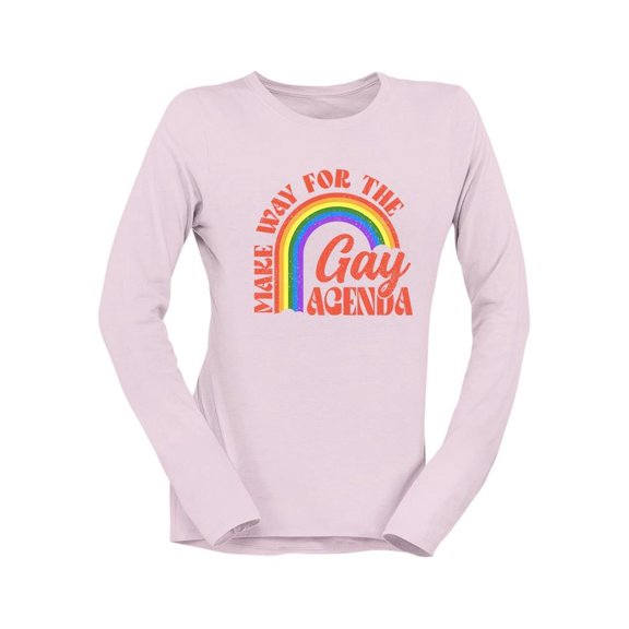 Lgbtq  Agenda Pride Equality Tee Long Sleeve Women's