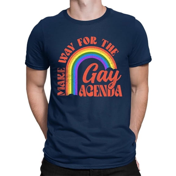 Lgbtq+ Agenda Pride Equality Tee T-shirt Color Men's