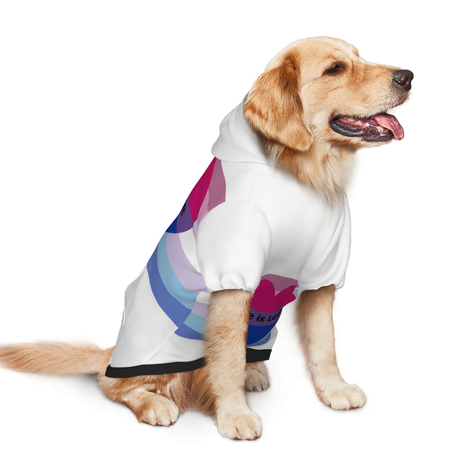 Lgbtq Bisexual Pride Dog Clothes Hoodie Pet Pullover Sweatshirts Pet Apparel Costume For Medium And Large Dogs Cats Medium Walmart
