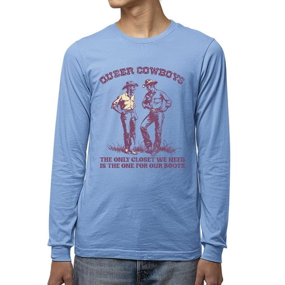 Lgbtq Cowboy Pride Tee Long Sleeve Men's