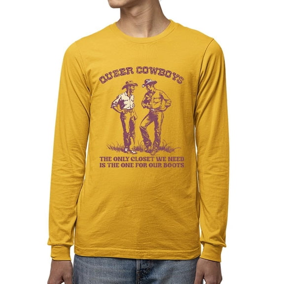 Lgbtq Cowboy Pride Tee Long Sleeve Men's