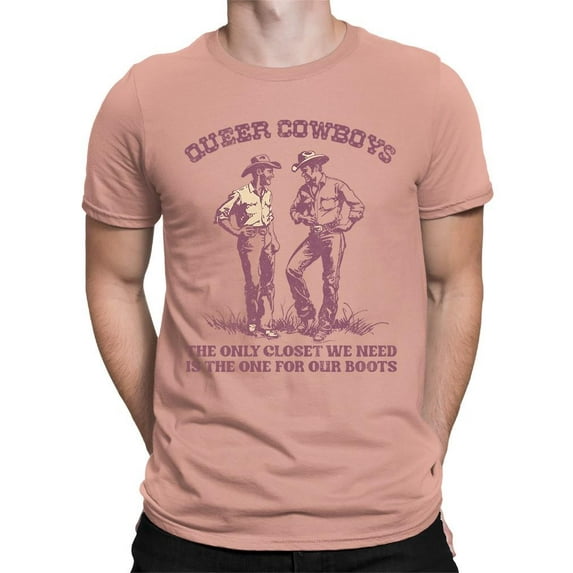 Lgbtq Cowboy Pride Tee T-shirt Color Men's
