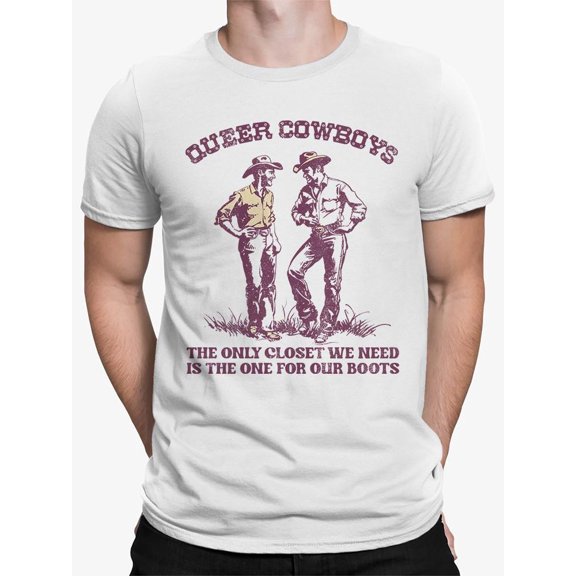 Lgbtq Cowboy Pride Tee T-shirt Men's