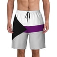 thumbnail image 1 of Lgbtq Demisexual Pride Men'S Beach Pants Quick Dry Short Swim Trunks With With Pockets And Mesh Lining Swimwear Beach Bathing Shorts Large, 1 of 1