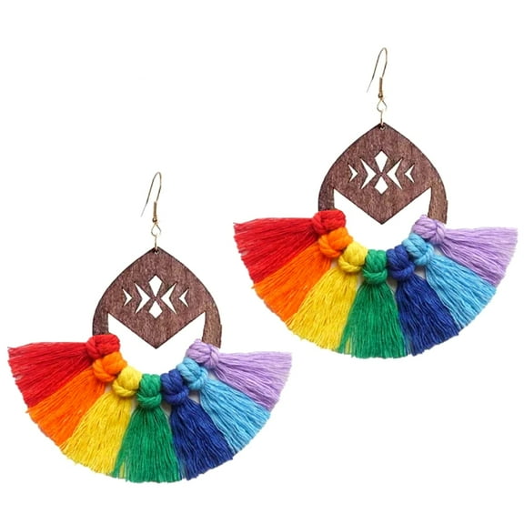 Lgbtq Earrings - Pride Accessories for Women - Pride Earings - Rainbow Earrings (Rainbow)