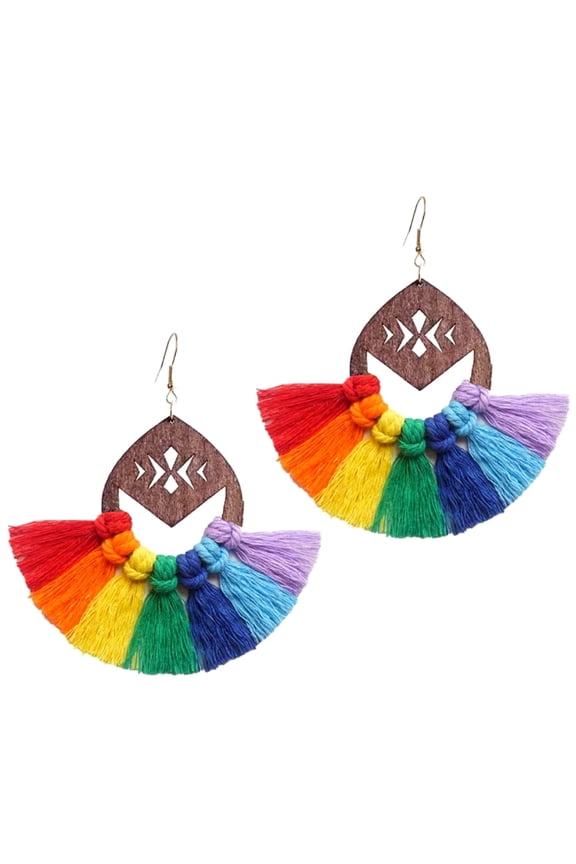 Lgbtq Earrings - Pride Accessories for Women - Pride Earings - Rainbow Earrings (Rainbow)