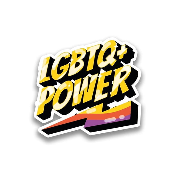 Lgbtq+ Power! Sticker -Smartprints Designs, Vinyl Sticker