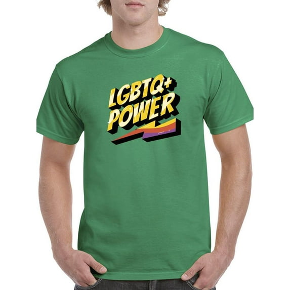 Lgbtq+ Power T-Shirt Men -Smartprints Designs, Male 4X-Large