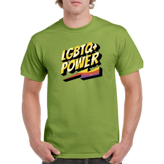 Lgbtq+ Power T-Shirt Men -Smartprints Designs, Male Medium