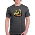 thumbnail image 1 of Lgbtq+ Power T-Shirt Men -Smartprints Designs, Male Medium, 1 of 4