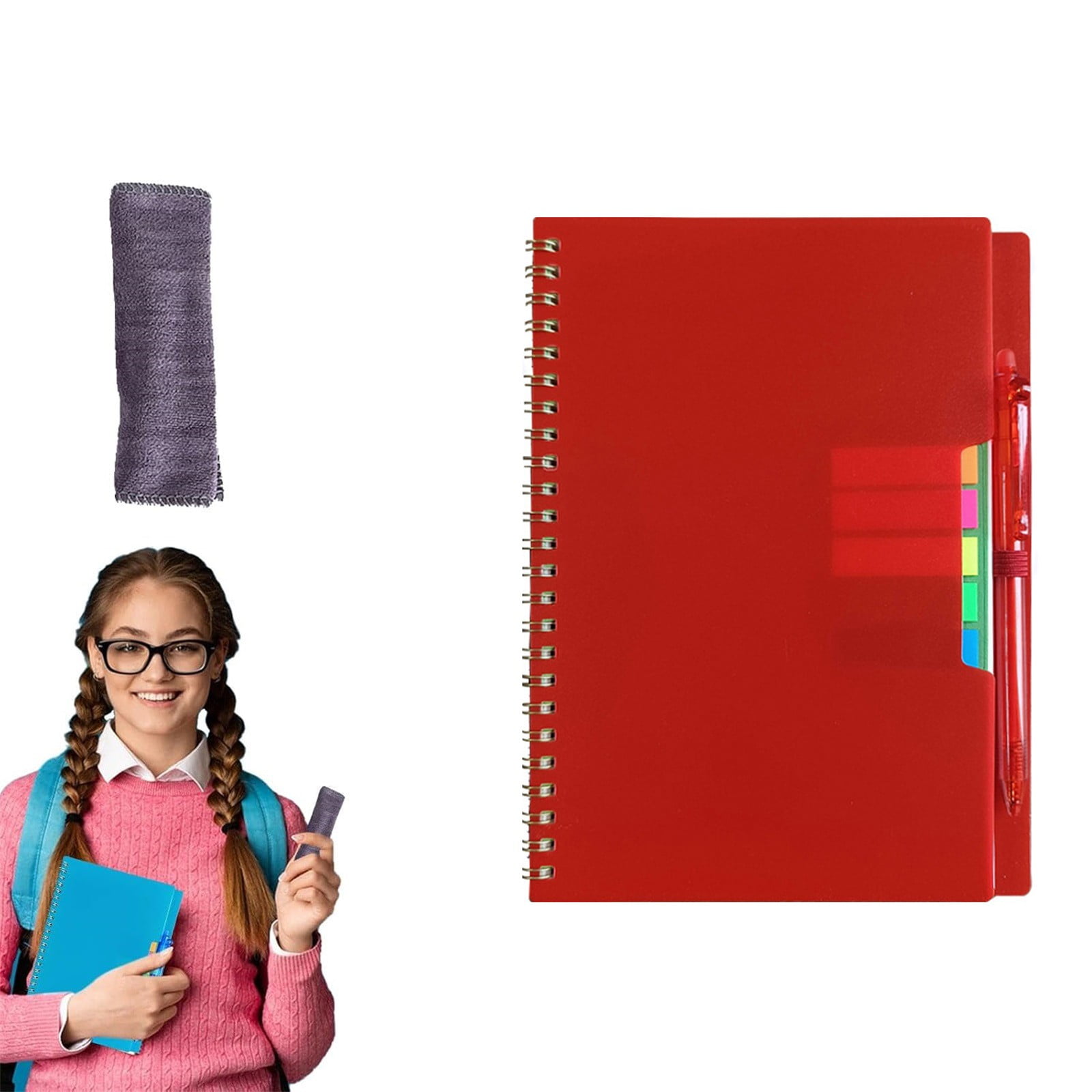 Lggsban Notepad 2ml Reusable Smart Notebook Erasable Notebook Scrubbable Notebook | Digitally Connected No