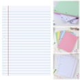 thumbnail image 1 of Lggsban Loose Leaf Paper 200 Sheets Colored Filler Paper College Ruled Paper 3-Hole Punched Paper for 3-Ring Binders Notebook Lined 8" x 11",Paper,1PC, 1 of 5