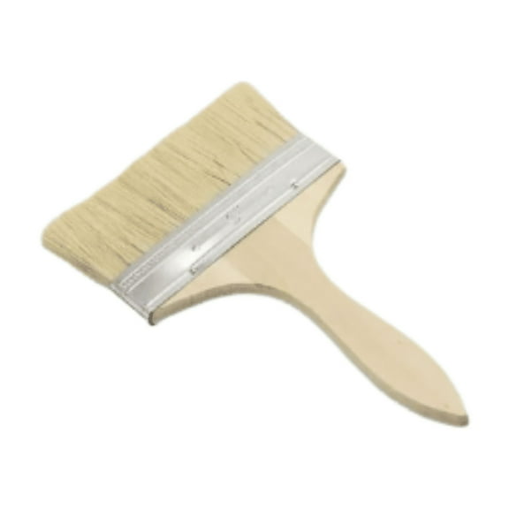 Lggsban Paddle Paint Brushes, Wood Stain Large Soft Stiff Thick Bristle Big Wide Block Chip Pen Set for Staining Painting Drawing Oil Limewash Deck Fence Wallpaper,1PC,Beige,Wood,24.5×17cm,Brushe