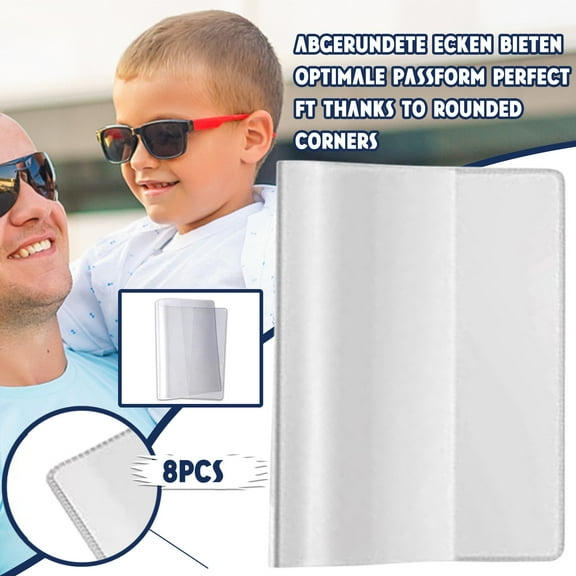 Lggsban Print Protectors, Clear Waterproof Hard Plastic Page Sheet Protectors, Paper Sleeves Photo Plastic Sleeves Document Holder Birth Certificate Protector,1PC,Pvc