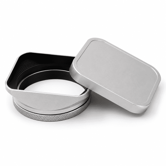 Lh-x200s Square Metal Lens Hood With 49mm Adapter Ring Cap For Fujifilm X100vi X-100vi X100v X100f X100t X100s Fuji Photo Camera A